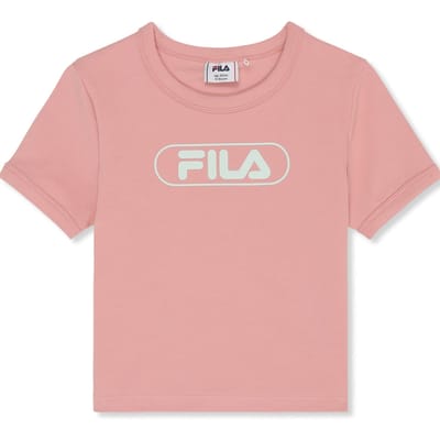 FILA Ceranova Slim Cropped Logo T-shirt Mellow Rose Maat: 134/140 | T-Shirts Outlet | Unisex | Roze