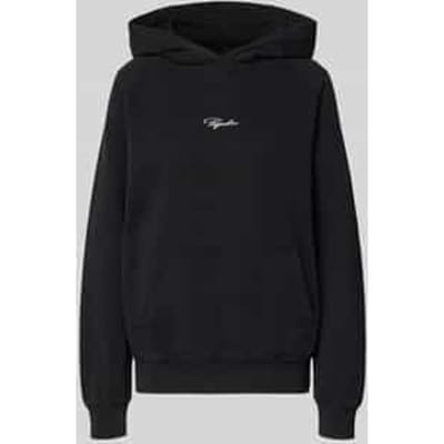 Hoodie met labelstitching