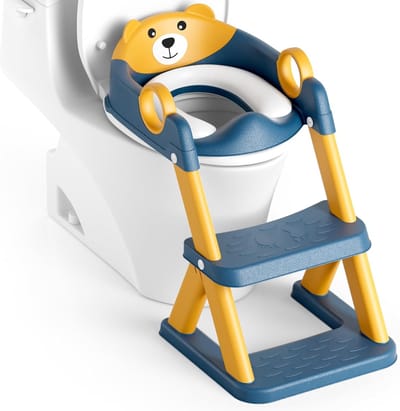 Toiletladder voor Kinderen - 2-in-1 Kindertoiletbril met Trap en Anti-slip