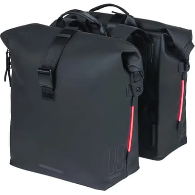 Basil SoHo Dubbele fietstas Nordlicht - Zwart - 41 Liter
