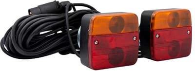 Verlichtingsset 7-polig 12 m kabel met magneet - TRAILERGEAR