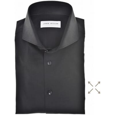 John Miller Overhemd FlexCotton 360 Zwart / male