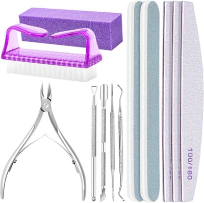 Professionele nagelvijlen en manicure gereedschap set - 12-delige nagelpolijstset