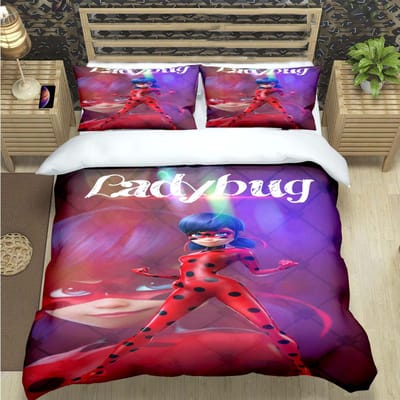 Klassieke Cartoon Kat Print Beddengoed Sets Beddengoed Set Dekbed Set Tieners Meisjes Cartoon M-Miraculous Tweeling Enkel Kind Cadeau AU Single(140*210cm)3pcs
