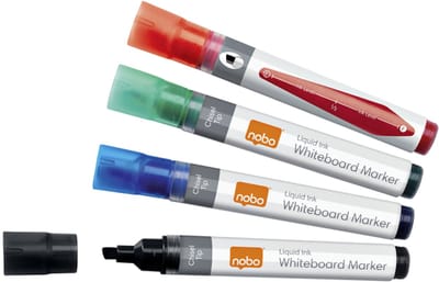 Whiteboardmarker nobo liquid schuin ass 4mm | 12 stuks