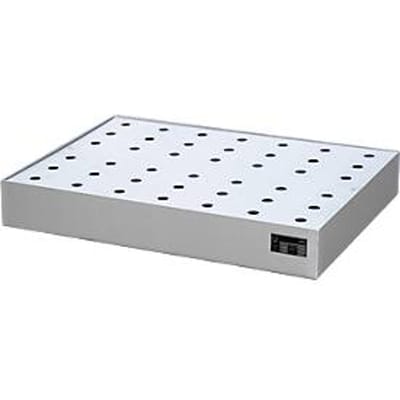 Bauer kleine containerbak KGW-P 2/M V4A, voor Euro- en chemiepallets, roestvrij staal, L 800 x B 600 x H 120 mm, tot 100 kg, met geperforeerd platenrooster