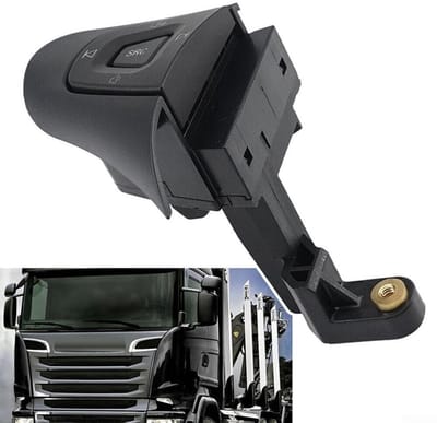 Allecto - Voor Truck Stuurwiel Cruise Control Schakelaar Knop - Verbeterde veiligheid - Kleur zoals afgebeeld - Stuurbediening - Geschikt vo...
