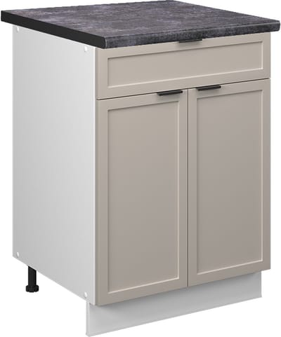 Vicco Fame-Line Keukenonderkast – 60 cm met lade, WB Antraciet GrijsBeige