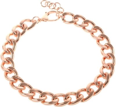 Behave – Ketting – Gourmetschakel roségoud – 44+3 cm – Stoer design