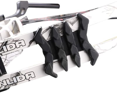 Allecto - Compound Arch Stabilizer - Vibration Damper - Crab Shape - Zwart - Archery Accessories - Geschikt voor Jacht en Training - 4 Stuks