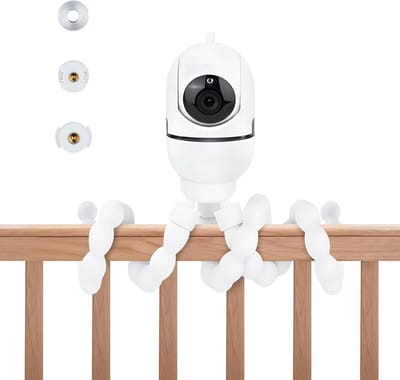 Babyfoon Houder - Camera Mount - Babykamer Monitoring - Flexibele Zwanenhals - 78 Inch - Wit