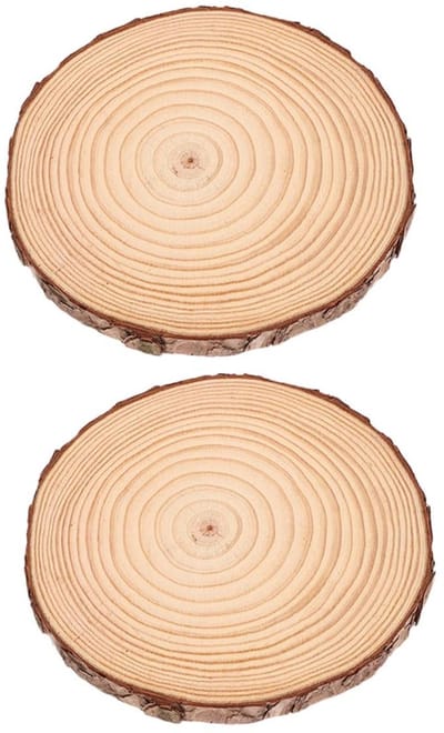 Houten Stapstenen - Tuinpad Stenen - Landschapsarchitectuur Tuin - Slipbestendig Oppervlak - 18 x 18 x 2 cm - Multicolor