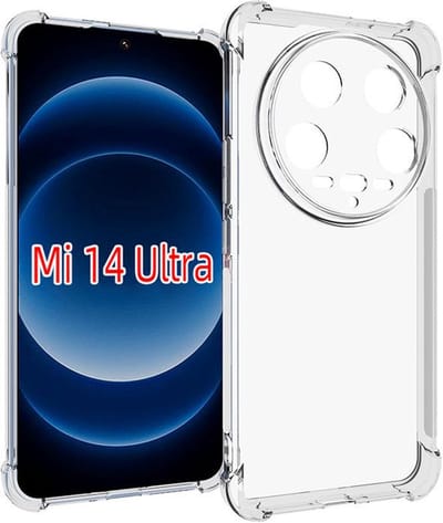 MobyDefend Hoesje - Geschikt voor Xiaomi 14 Ultra - Transparante Shockproof TPU Backcover - Verstevigde Hoeken - Volledig Doorzichtig