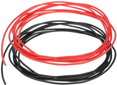 Siliconen kabel - Elektrische draad - Bedrading toepassingen - Hoogwaardige vertind koper - 30 AWG 3 meter - Rood