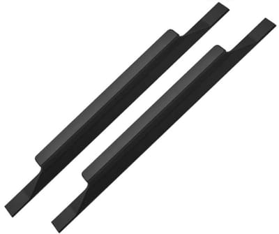 JHUBERS- Keukenladenhandvat Aluminium - Handgreep - Meubelknop - Kastknoppen - Kastknoppen zwart - Totale lengte 132mm - Gatafstand 64mm - Kastknop