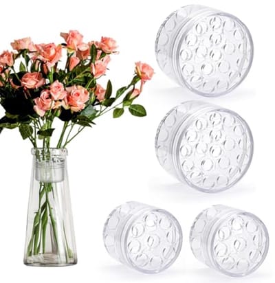 Spiraalvormige Ikebana Bloemenhouders Set van 4 - Perfect voor DIY Bloemstukken