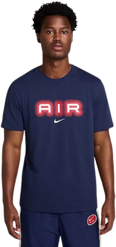 Nike Streatwear Air Graphic Casual T-shirt Heren Donkerblauw M