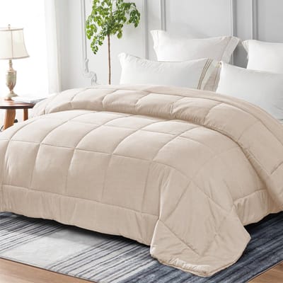 Unyqoos® Ademend en Superzacht Vierseizoenen Dekbed met Vierkant Stiksel voor Comfort 135 x 200 cm