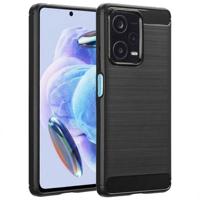 imoshion Hoesje - Geschikt voor Xiaomi Redmi Note 12 Pro Plus - Brushed Backcover - Zwart