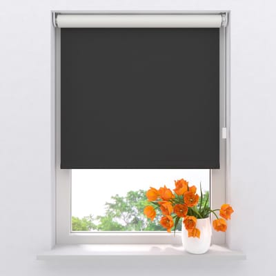 DTCH® Elektrisch Rolgordijn Verduisterend - Easy - Black - 90 x 275 cm - Motionblinds CMD-03