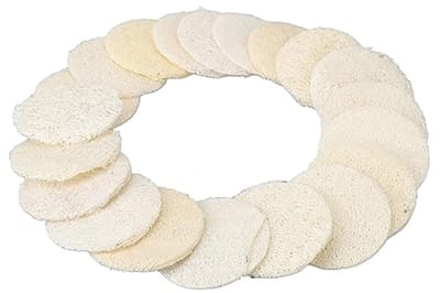 Natuurlijke Exfoliërende Luffa Pads - 20 Stuks voor Lichaamsverzorging en Make-up Verwijdering
