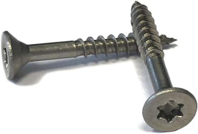 Spaanplaatschroeven 200 stuks - Houtschroeven RVS - Bevestigen van hout - Verzonken kop Torx - 5x60 mm - Zilverkleurig