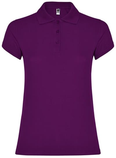 Roly - Star Dames Polo - Purple 71 maat XXL
