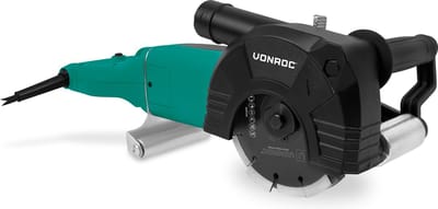 VONROC PRO Sleuvenfrees– Muurfrees -  2400W -150MM – 3-in-1 blad. - Incl. stofzuigeradapter