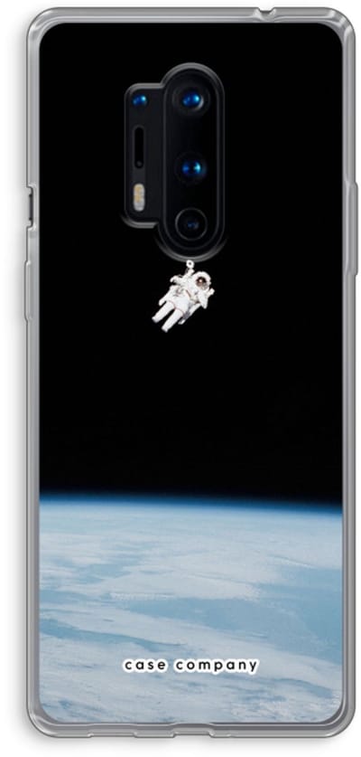 Case Company® - Hoesje geschikt voor OnePlus 8 Pro hoesje - Alone in Space - Soft Cover Telefoonhoesje - Bescherming aan alle Kanten en Schermrand
