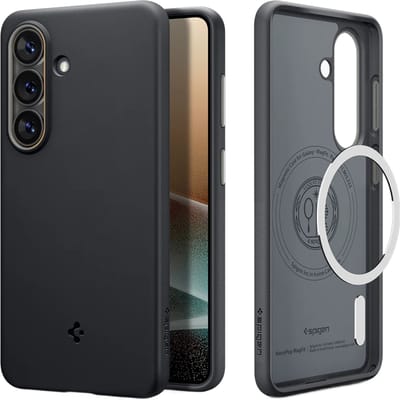 Spigen Nano Pop MagFit Hoesje Geschikt voor Samsung Galaxy S26 - Back Cover Compatibel met MagSafe / Qi2 - Zwart