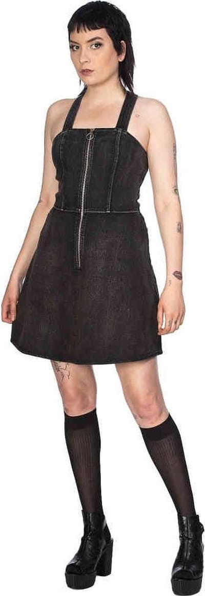 Banned - BRENDA SUNDRESS Flare jurk - XL - Grijs