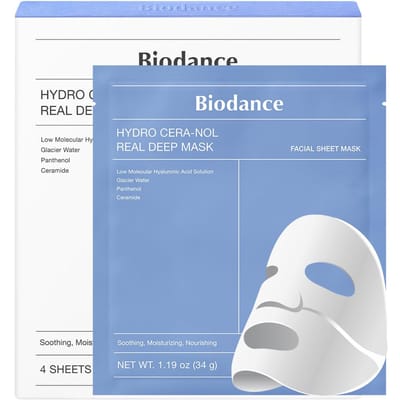 [Biodance] Hydro Cera-nol Real Deep Mask 4EA white