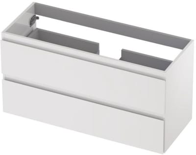 INK - Onderkast 2 Laden Greeploos Gelakt - 1000x400x520 Mm - Hoogglans Wit