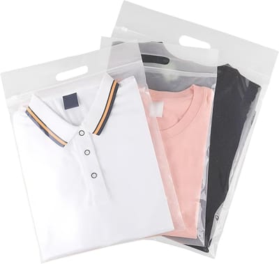 Grote Herbruikbare Plastic Opbergzakken met Handvat en Onderkant voor Kleding, Reizen en Verhuizen, Ideaal voor Organisatie en Opslag