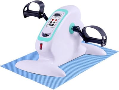 Elektrische Pedaal Hometrainer - Mini Oefenfiets - Actieve Revalidatie - Automatische Stoppen Bij Krampen - 49x28x30 cm - Zwart