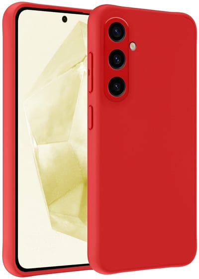 Hoesje - Geschikt voor Samsung Galaxy A36 - Sterk & Shockproof - Hoes Cover - Siliconen Case - Telefoonhoesjes - Rood