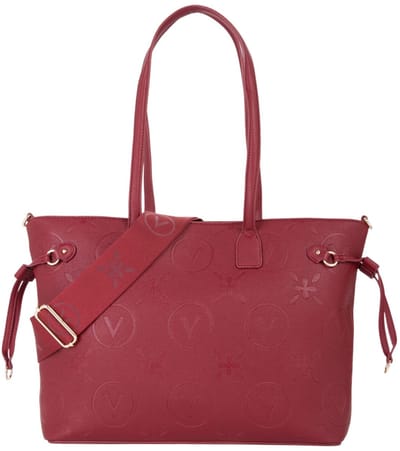 VALENTINO shopper schoudertas Samba Re Shopping Bag Rosso Scuro wijnrood