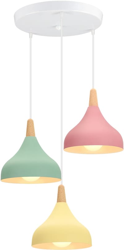 3 Hanglamp Moderne Slaapkamer Scandinavische Kroonluchter voor Woonkamer Keuken Restaurant Kleurrijk