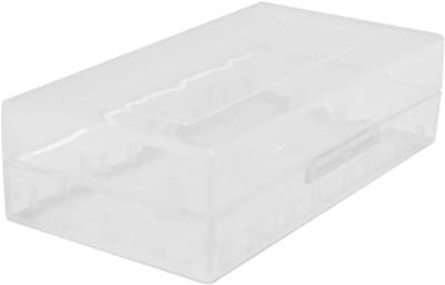 Accu Opbergdozen - Batterij Koffers - Veilig Transport - Vocht en Stof Dicht - 6 Stuks - Transparant