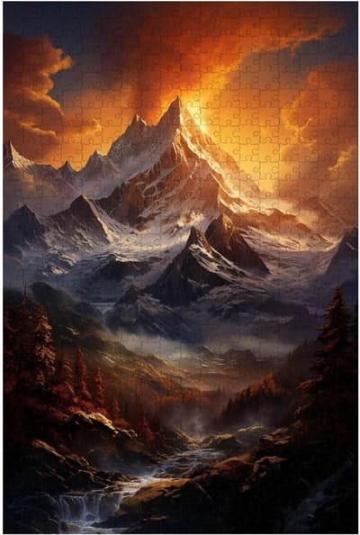 Houten Legpuzzel - Landschap Puzzel - Ontspanning Thuis - Met Alfabet Hulp - 1000 Stukjes - Niet Gespecificeerd