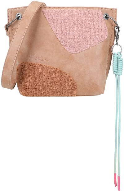 Fritzi aus Preußen schoudertas Fritzi03 Limited Happy Flocked Vintage Crossbody Bag Soft Vintage abrikoos