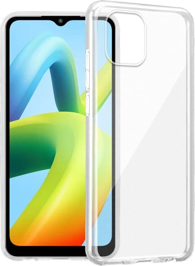 Cadorabo Hoesje geschikt voor Redmi A1 / A2 in VOLLEDIG TRANSPARANT - Beschermhoes gemaakt van flexibel TPU Silicone Case Cover