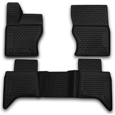 Tapis De Sol En Caoutchouc 3D - J&J AUTOMOTIVE - Land Rover Range Rover L405 - Sur Mesure - Antidérapant - Noir noir
