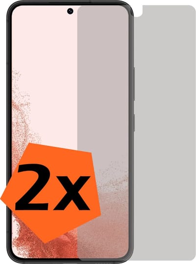Screenprotector - 2 Stuks - Geschikt voor Samsung Galaxy S22 - Privacy Filter - Gehard Glas - Beschermglas - Tempered Glass - Screen Protector