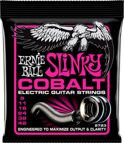 Ernie Ball Slinky Cobalt - Gitaarsnaren - Super Slinky - 09-42 - Elektrische Gitaar