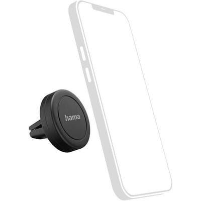 Hama Telefoonhouder voor in de auto Magneetbevestiging, 360° draaibaar Bevestigingswijze (auto): Ventilatierooster