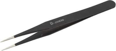 Elektronica Pincet - Precisie Pincet Fijne Punt Pincet - Micro-elektronica Reparatie - Nauwkeurig Vastklemmen 0.01mm - 123 mm - Zilver