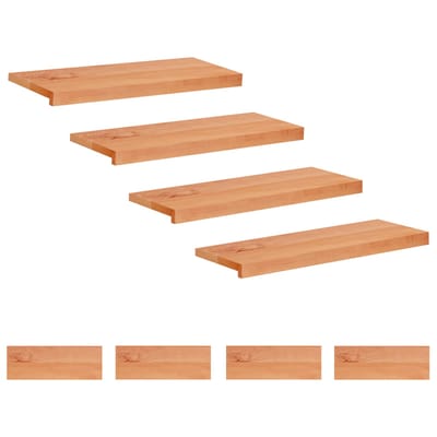 vidaXL - Traplopers - 8 - st - 70 - x - 25 - x - 2 - cm - Lak - Massief - beukenhout