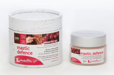 Mastic Spa Oinostherapy Mastic Defence – Anti-Aging Gezichtscrème met Mastiek & Rode Wijn – Hydraterend & Verstevigend – 50 ml