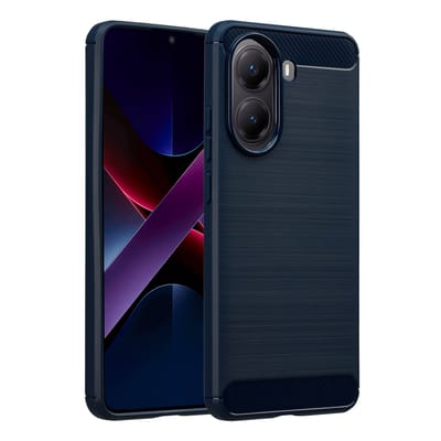imoshion Hoesje - Geschikt voor Xiaomi Poco X7 Pro - Brushed Backcover - Donkerblauw